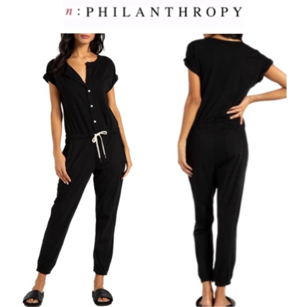 🆕 NWT N:Philanthropy | Guava Button Front Onesie Jumpsuit | Black